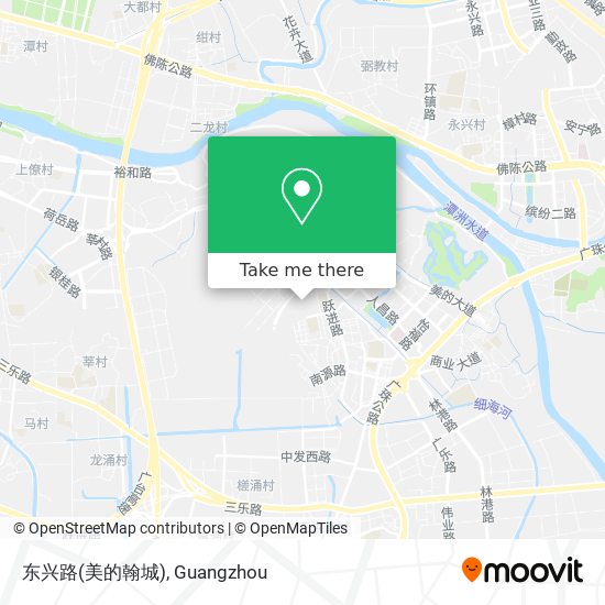 东兴路(美的翰城) map