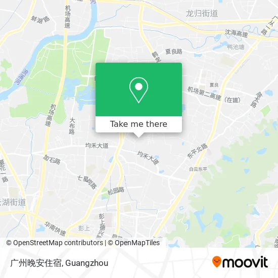 广州晚安住宿 map