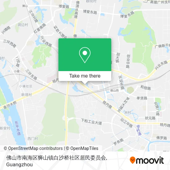 佛山市南海区狮山镇白沙桥社区居民委员会 map
