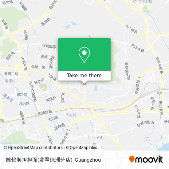 陈怡顺担担面(翡翠绿洲分店) map
