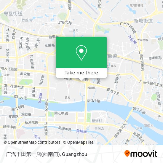 广汽丰田第一店(西南门) map