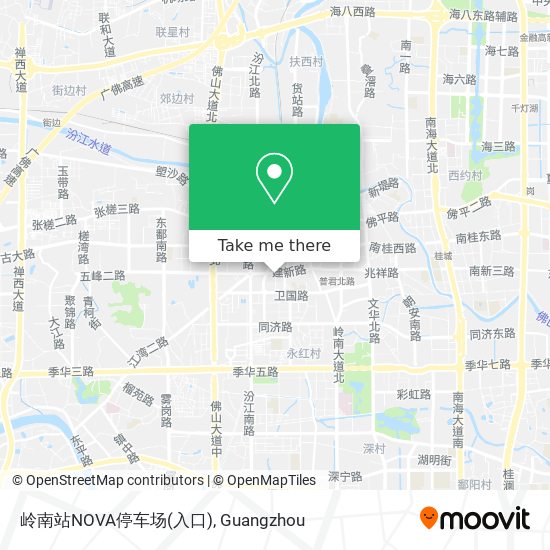 岭南站NOVA停车场(入口) map