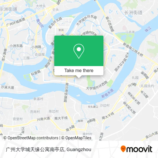 广州大学城天缘公寓南亭店 map
