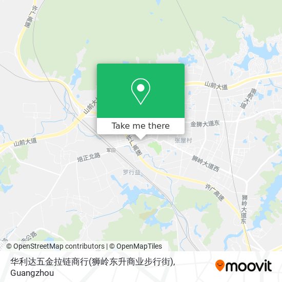 华利达五金拉链商行(狮岭东升商业步行街) map