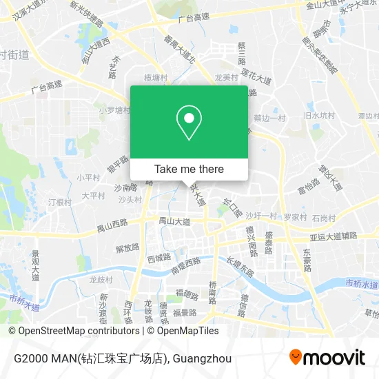 G2000 MAN(钻汇珠宝广场店) map