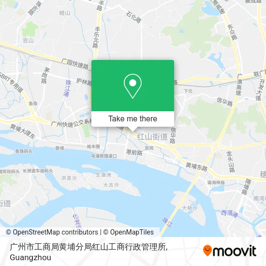广州市工商局黄埔分局红山工商行政管理所 map