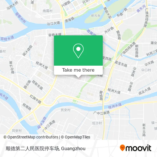 顺德第二人民医院停车场 map