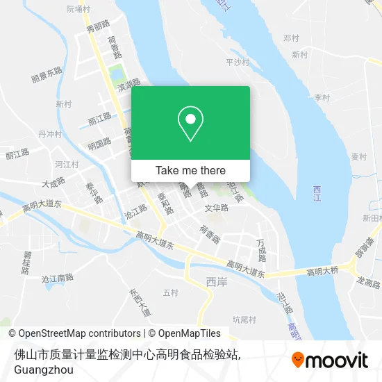 佛山市质量计量监检测中心高明食品检验站 map