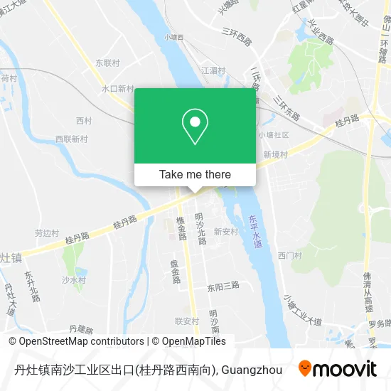 丹灶镇南沙工业区出口(桂丹路西南向) map