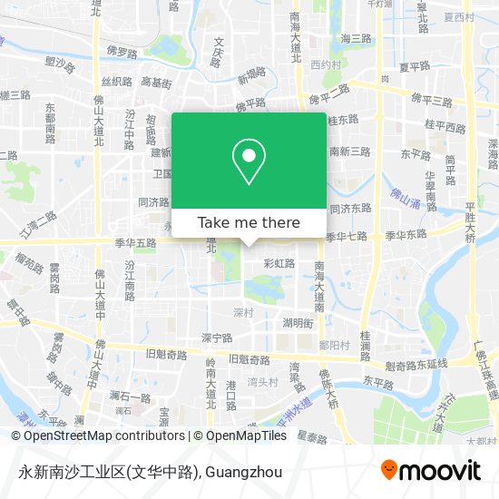 永新南沙工业区(文华中路) map