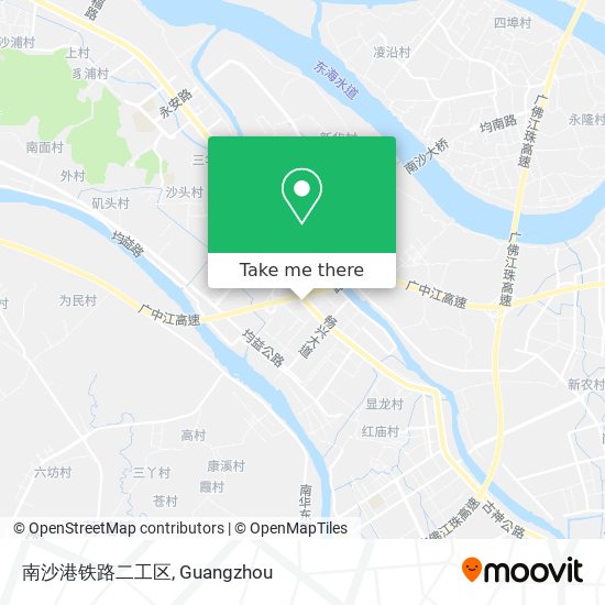 南沙港铁路二工区 map