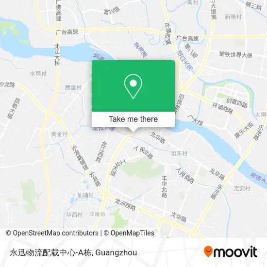 永迅物流配载中心-A栋 map