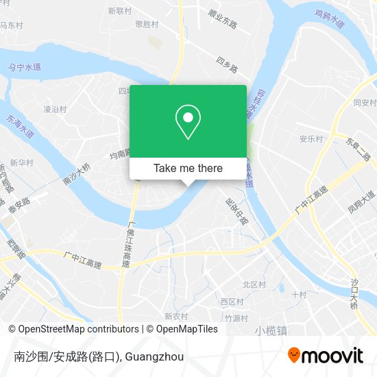 南沙围/安成路(路口) map