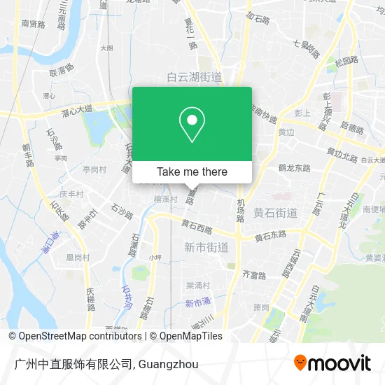 广州中直服饰有限公司 map