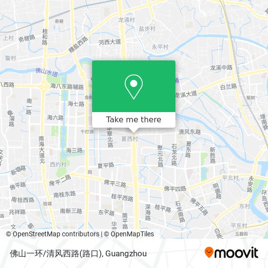 佛山一环/清风西路(路口) map