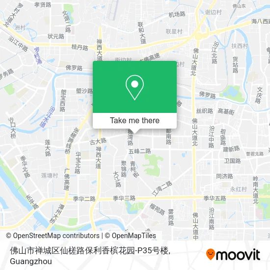 佛山市禅城区仙槎路保利香槟花园-P35号楼 map
