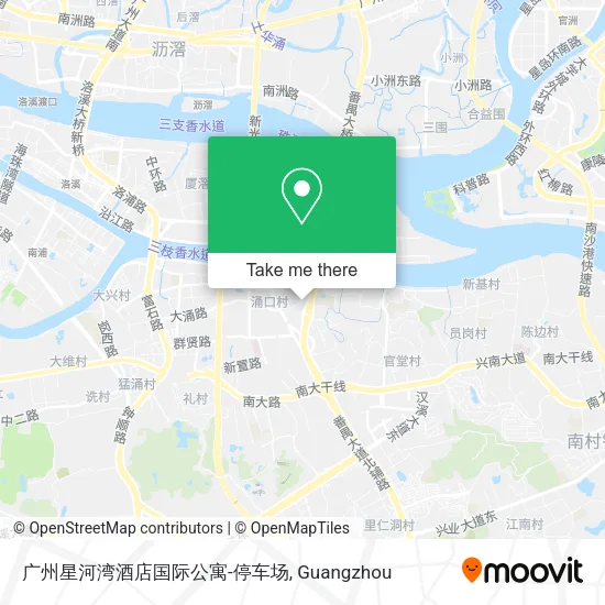 广州星河湾酒店国际公寓-停车场 map