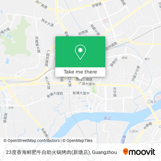 23度香海鲜肥牛自助火锅烤肉(新塘店) map