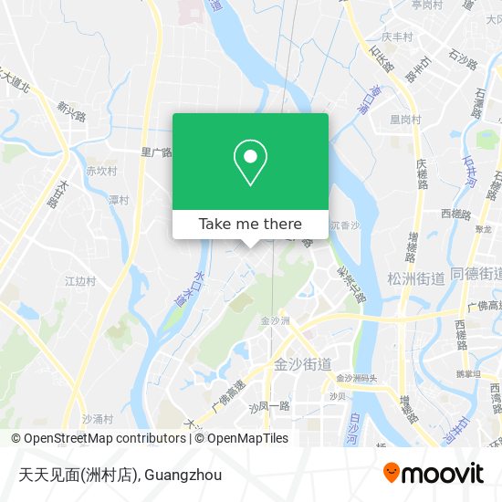 天天见面(洲村店) map