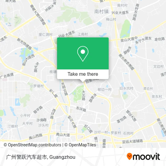 广州警跃汽车超市 map