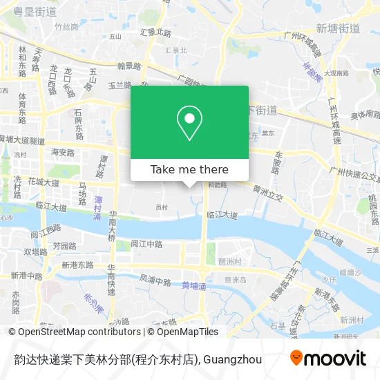 韵达快递棠下美林分部(程介东村店) map