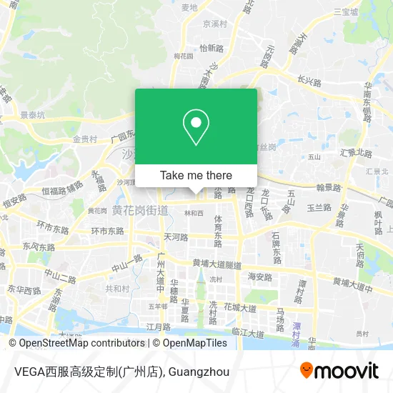 VEGA西服高级定制(广州店) map