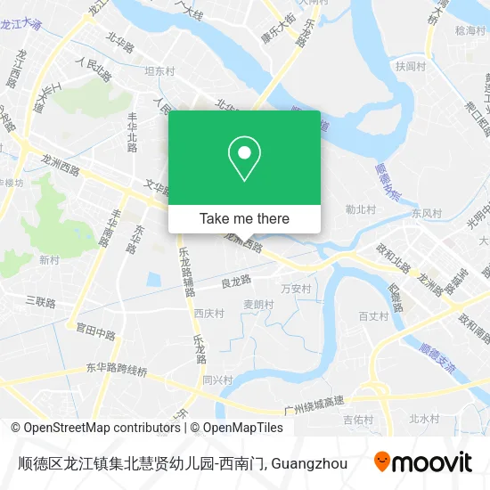 顺德区龙江镇集北慧贤幼儿园-西南门 map