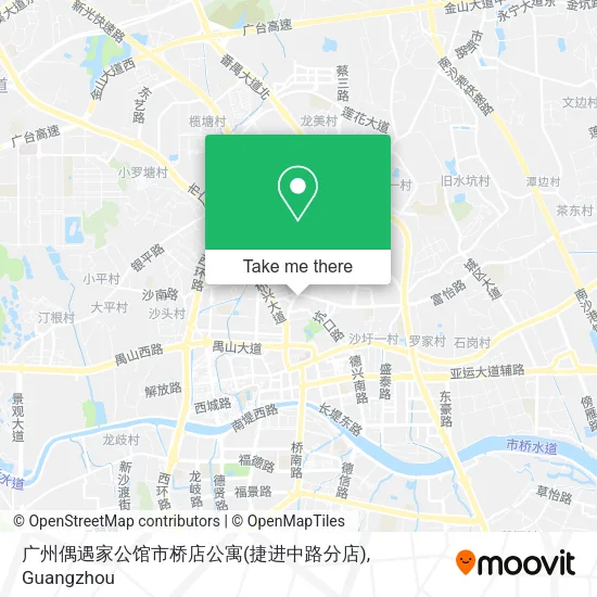 广州偶遇家公馆市桥店公寓(捷进中路分店) map