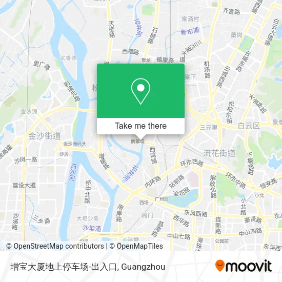 增宝大厦地上停车场-出入口 map