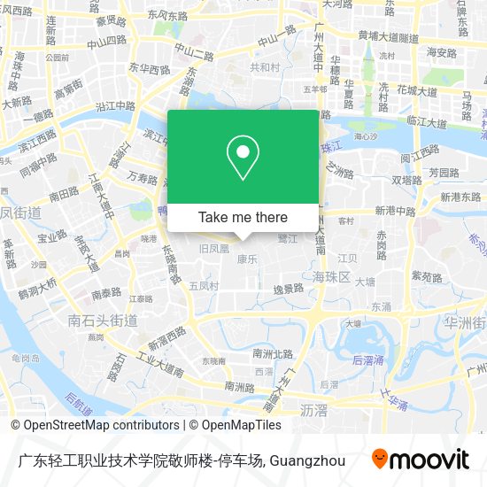 广东轻工职业技术学院敬师楼-停车场 map
