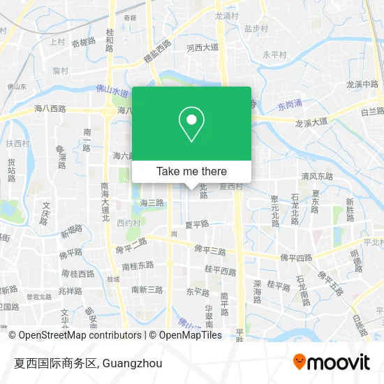 夏西国际商务区 map