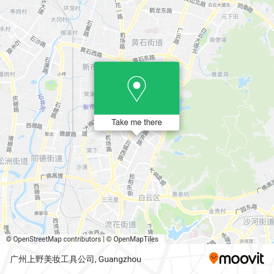 广州上野美妆工具公司 map