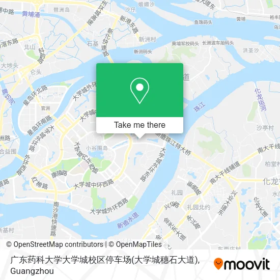 广东药科大学大学城校区停车场(大学城穗石大道) map