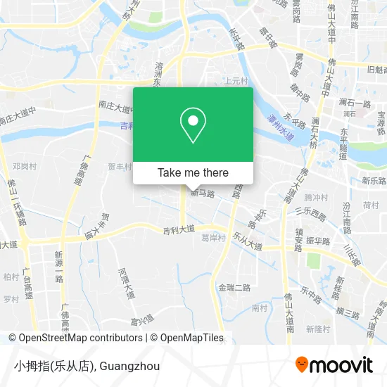 小拇指(乐从店) map