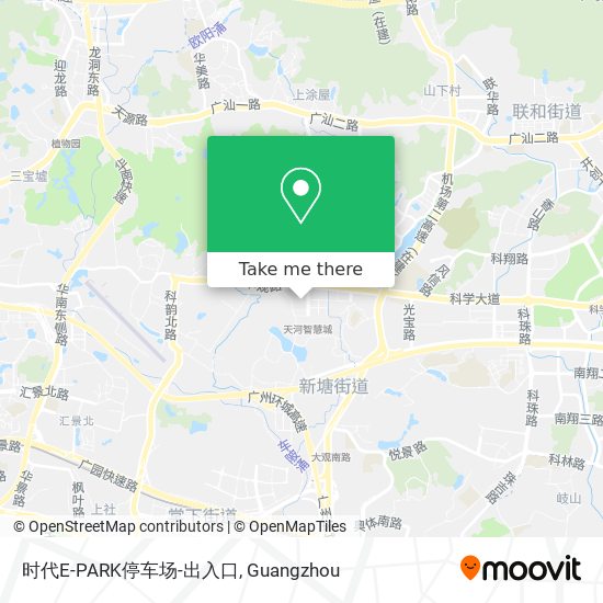 时代E-PARK停车场-出入口 map