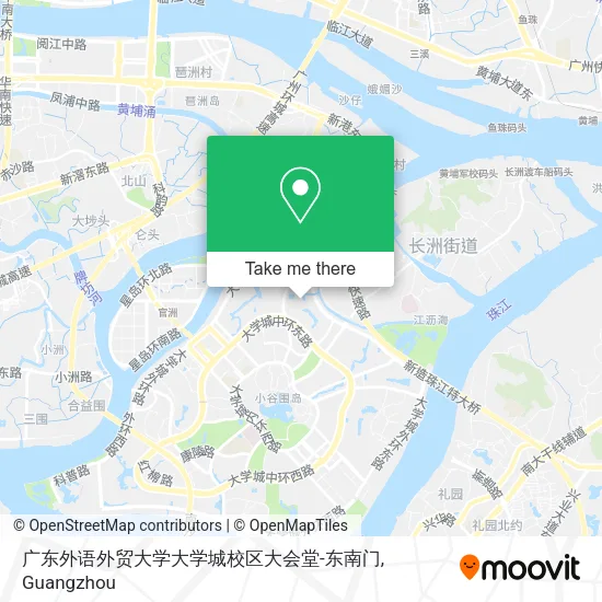 广东外语外贸大学大学城校区大会堂-东南门 map