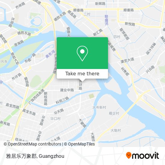 雅居乐万象郡 map