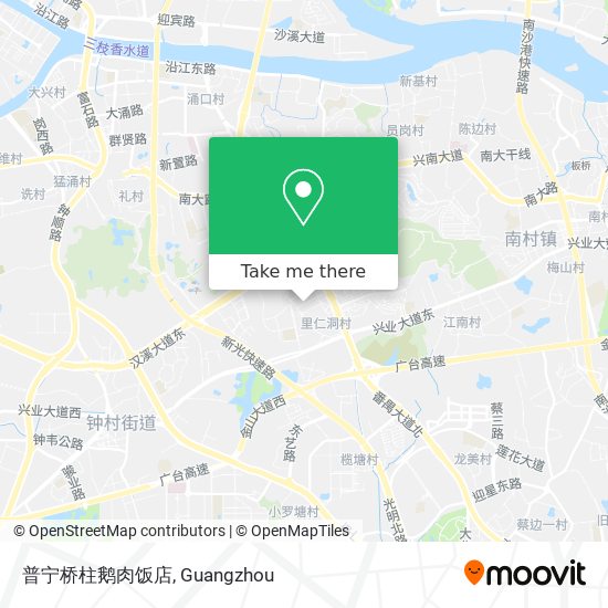 普宁桥柱鹅肉饭店 map