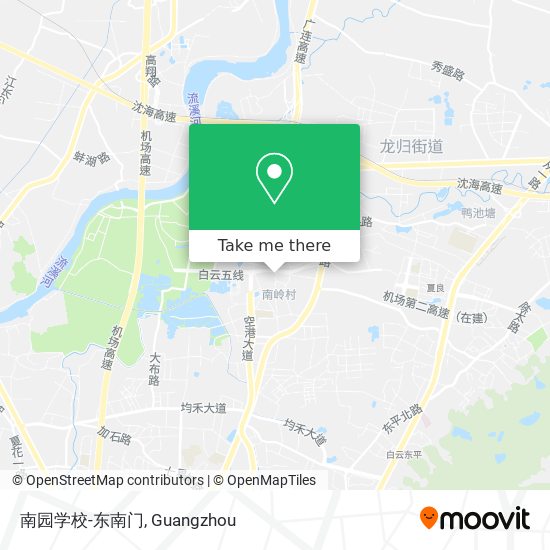 南园学校-东南门 map