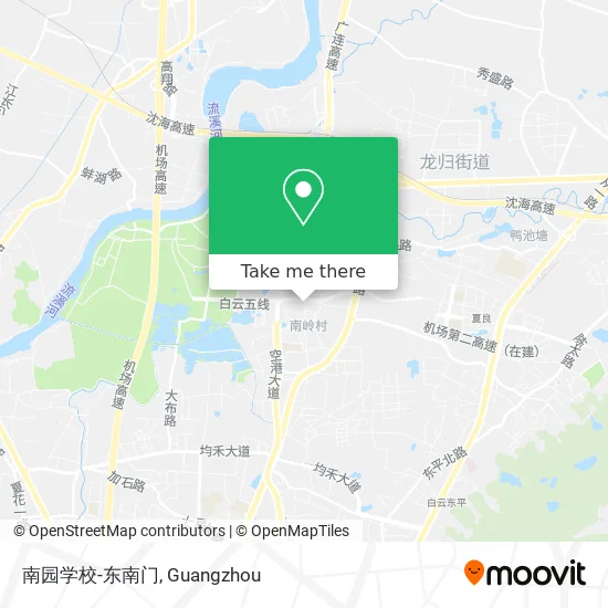 南园学校-东南门 map