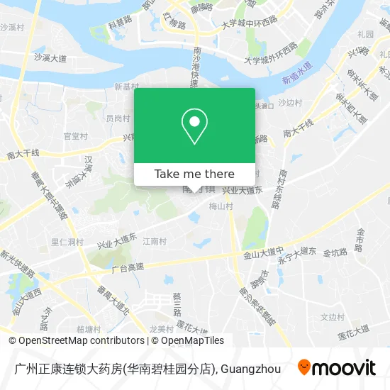 广州正康连锁大药房(华南碧桂园分店) map