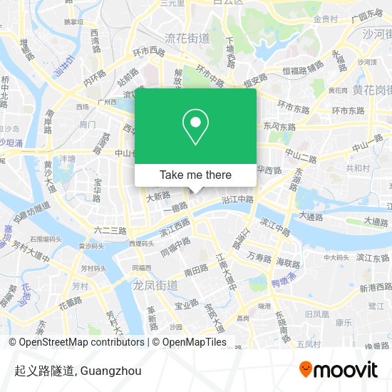 起义路隧道 map