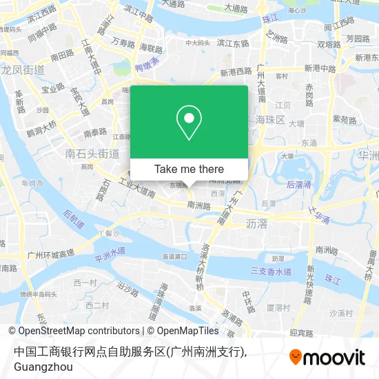 中国工商银行网点自助服务区(广州南洲支行) map