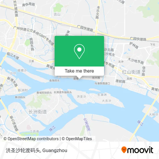 洪圣沙轮渡码头 map