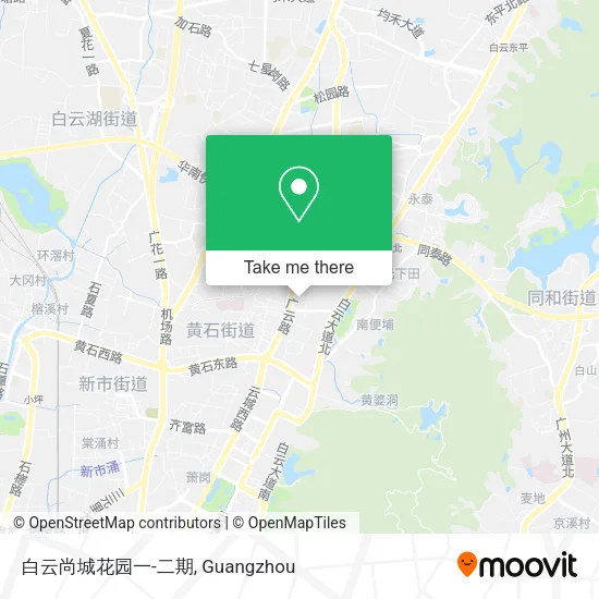 白云尚城花园一-二期 map