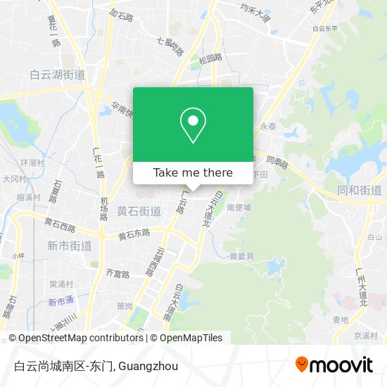 白云尚城南区-东门 map