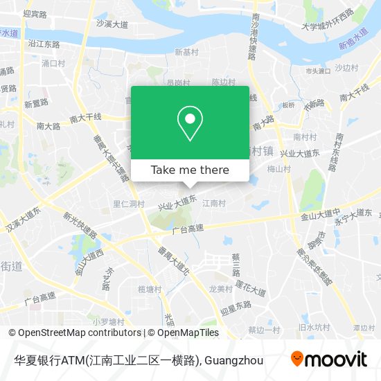 华夏银行ATM(江南工业二区一横路) map
