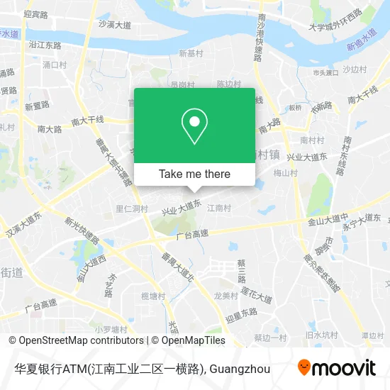 华夏银行ATM(江南工业二区一横路) map