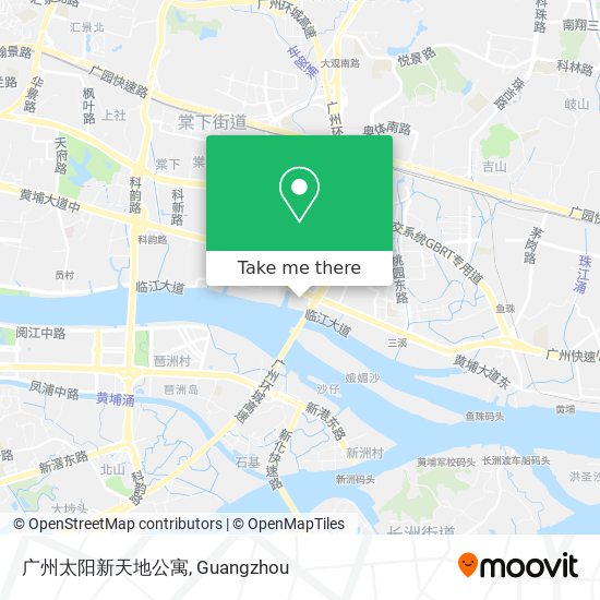 广州太阳新天地公寓 map