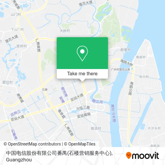 中国电信股份有限公司番禺(石楼营销服务中心) map